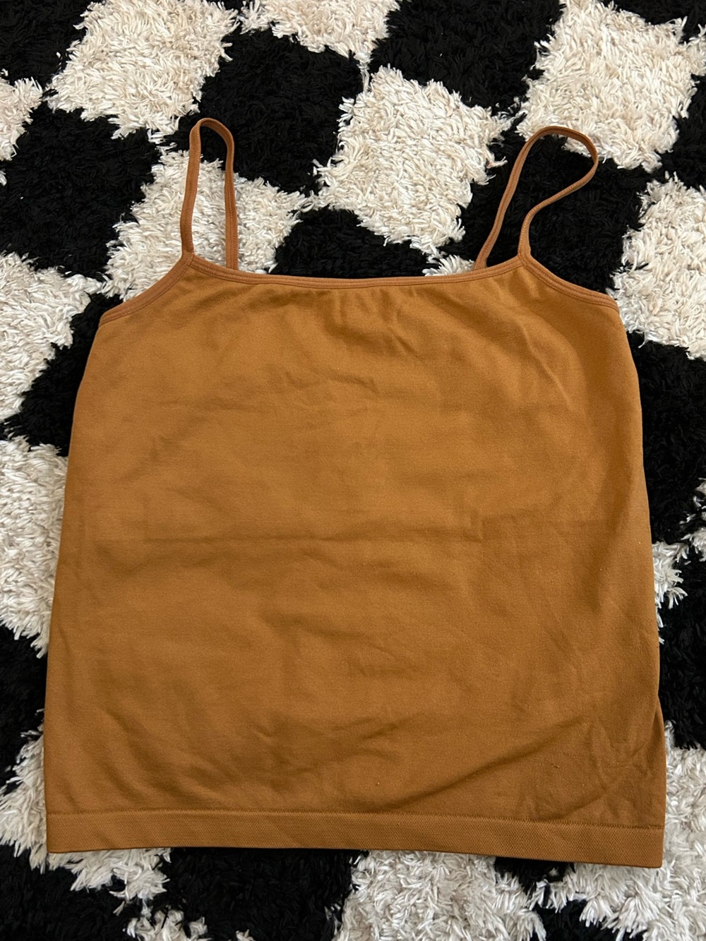 Women's Easy Seamless Sleeveless Cami Top - A New Day Brass Brown Size Medium